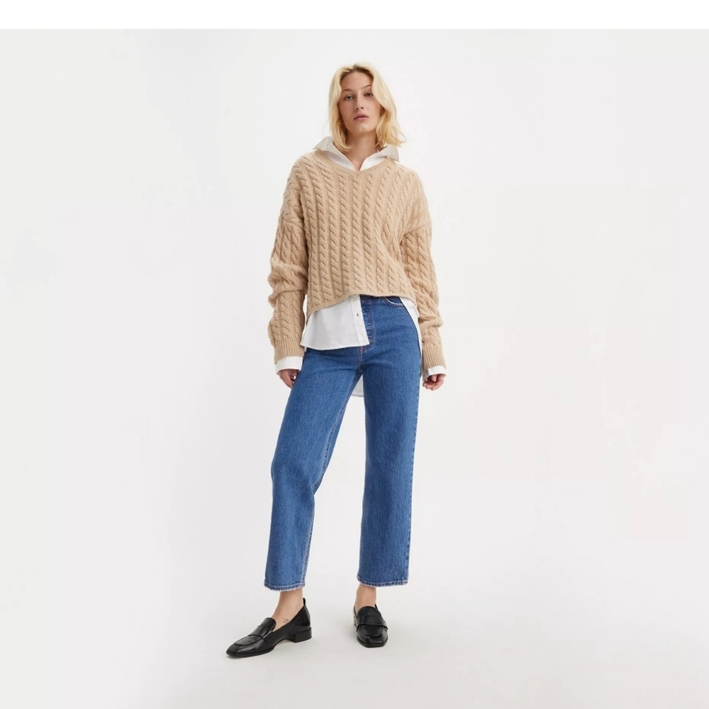 Levi's ribcage straight ankle jeans